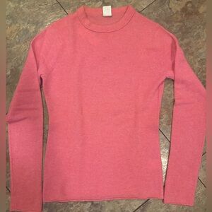 Classic J Crew Cashmere Crewneck Sweater in a Rarely available Pink XS Like New!